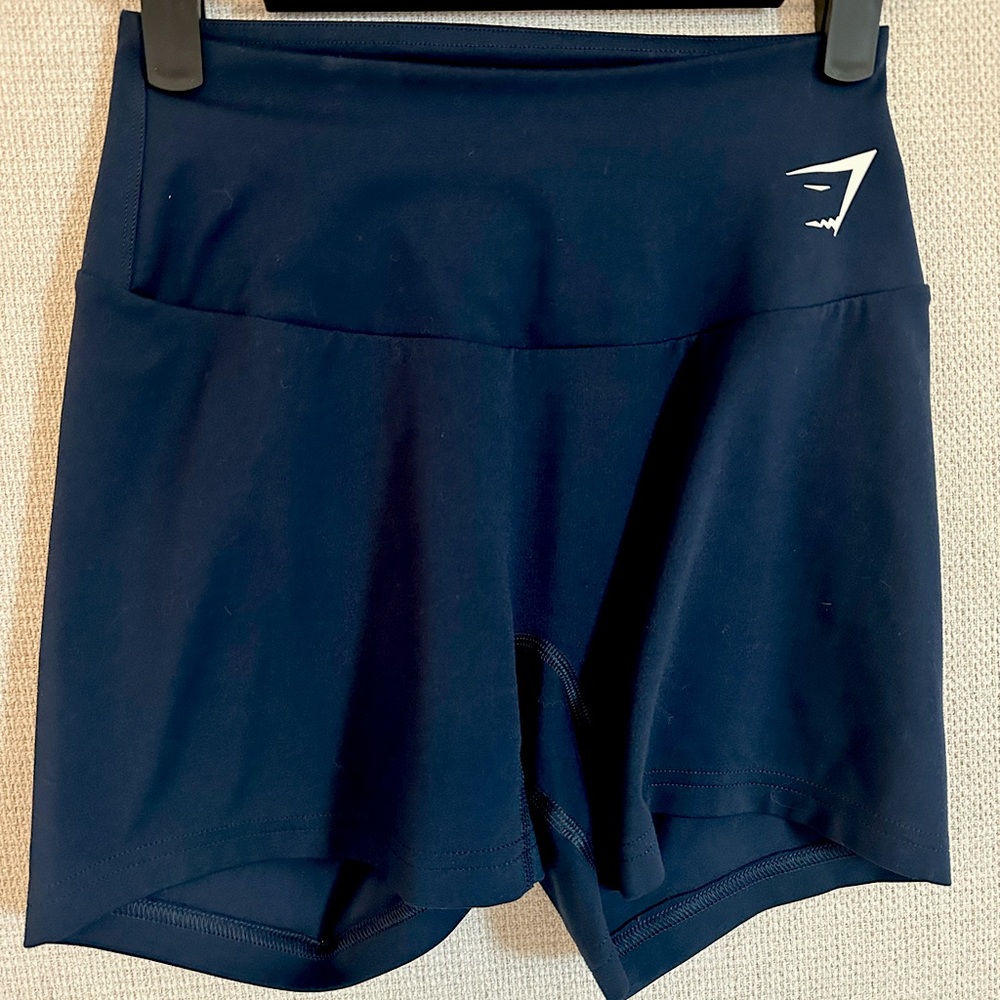 Gymshark Women's Dark Blue Athletic Shorts